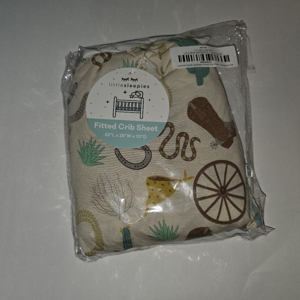 Little Sleepies Ready To Rodeo Crib Sheets